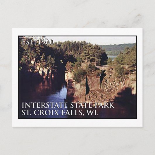 Carte Postale Parc d'État Interstate (Devant)