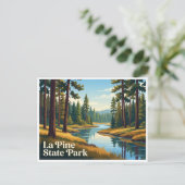 Carte Postale Parc d'État La Pine Oregon (Debout devant)