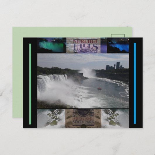 Carte Postale Parc d'état le plus ancien de Niagara Falls (Devant / Derrière)