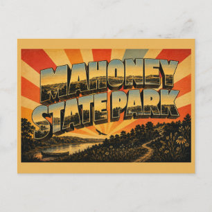 Carte Postale Parc d'État Mahoney Nebraska Forêt de River Bluffs