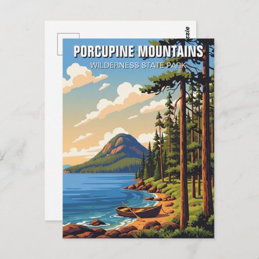 Carte Postale Parc d'état sauvage des monts Porcupine (Devant / Derrière)