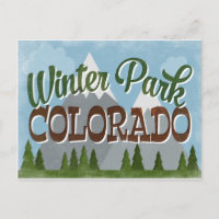 Parc d'hiver Colorado Amusants Rétro Montagnes nei