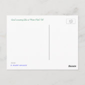 Carte Postale Parc d'hiver, FL Canal (Dos)