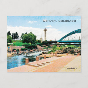 Carte Postale Parc du confluent, Cherry Creek-South Platte, Denv