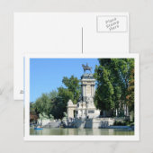 Carte Postale Parc du Retiro, Madrid, Espagne (Devant / Derrière)