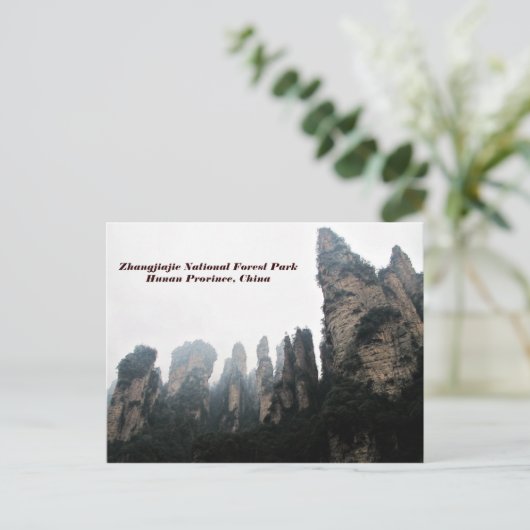 Carte Postale Parc forestier national de Zhangjiajie, Hunan Chin (Debout devant)