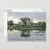 Carte Postale Parc forestier St. Louis Missouri (Devant / Derrière)