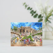 Carte Postale Parc Guell à Barcelone Espagne (Debout devant)