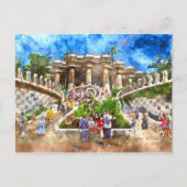 Carte Postale Parc Guell à Barcelone Espagne (Devant)