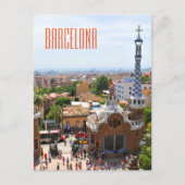 Carte Postale Parc Guell à Barcelone, Espagne (Devant)