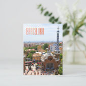 Carte Postale Parc Guell à Barcelone, Espagne (Debout devant)