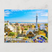 Carte Postale Parc Guell, Barcelone, Espagne (Devant)