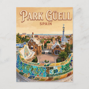 Carte Postale Parc Güell Espagne