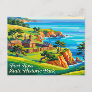 Carte Postale Parc historique d'État Fort Ross Californie