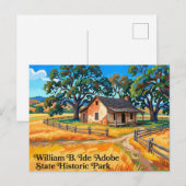 Carte Postale Parc historique d'État William B. Ide Adobe (Devant / Derrière)