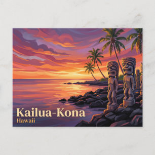 Carte Postale Parc historique national de Pu'uhonua o Honaunau É