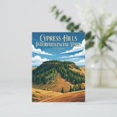 Carte Postale Parc interprovincial Cypress Hills Canada (Debout devant)