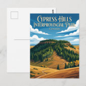 Carte Postale Parc interprovincial Cypress Hills Canada (Devant / Derrière)