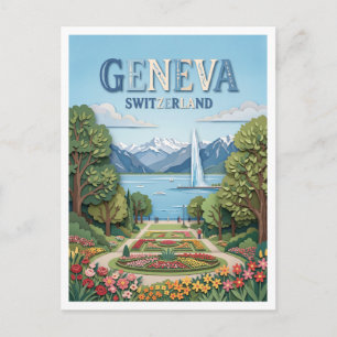 Carte Postale Parc La Grange Genève Suisse
