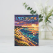 Carte Postale Parc Lakeshore USA (Debout devant)