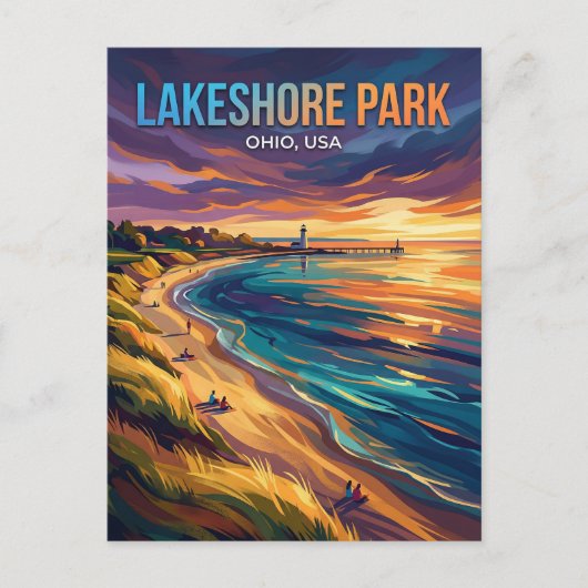 Carte Postale Parc Lakeshore USA (Devant)