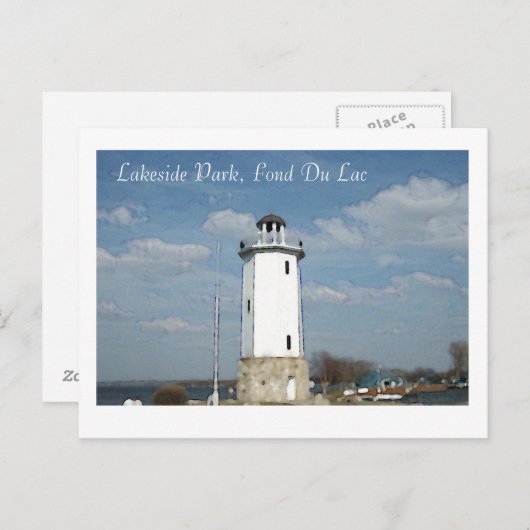 Carte Postale Parc Lakeside, Fond Du Lac (Devant / Derrière)