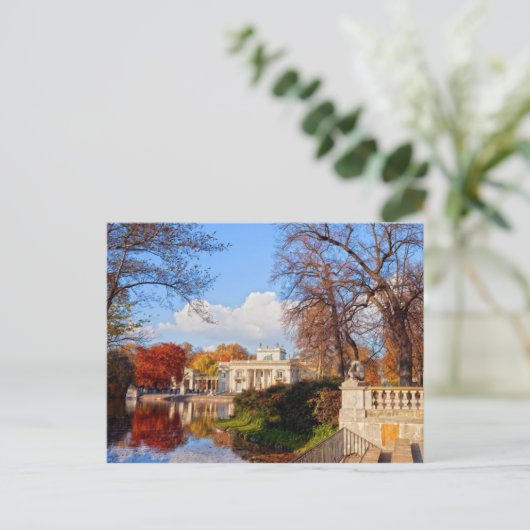 Carte Postale Parc Lazienki à Varsovie (Debout devant)