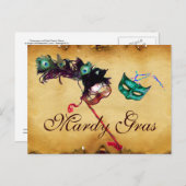 CARTE POSTALE PARC MARDI GRAS MASQUERADE (Devant / Derrière)