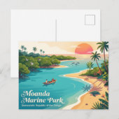 Carte Postale Parc marin de Moanda (Devant / Derrière)