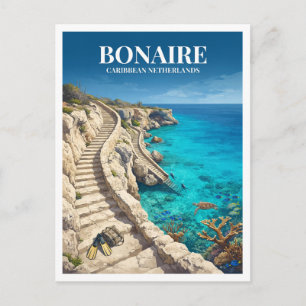 Carte Postale Parc marin national de Bonaire — 1000 marches
