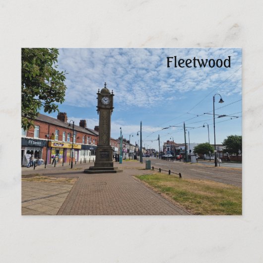 Carte Postale Parc mémorial Fleetwood (Devant)