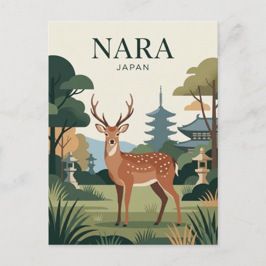Carte Postale Parc Nara Japon (Devant)