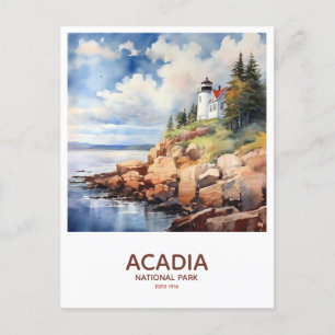 Carte Postale Parc national Acadia Enregistrer la date