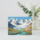 Carte Postale Parc national Altai Tavan Bogd Mongolie (Debout devant)