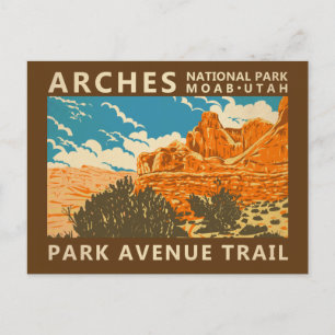 Carte Postale Parc national Arches Utah Park Avenue Trail 3