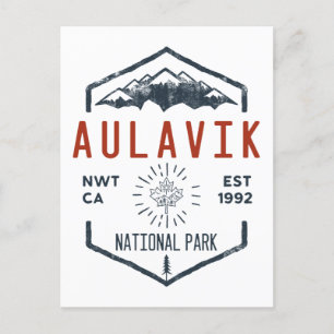 Carte Postale Parc national Aulavik Vintage Canada