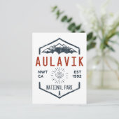 Carte Postale Parc national Aulavik Vintage Canada (Debout devant)