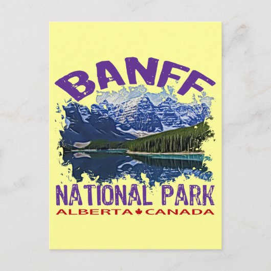 Carte Postale Parc national Banff, Alberta Canada (Devant)