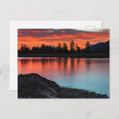 Carte Postale Parc national Banff, Alberta Canada Sunset (Devant / Derrière)