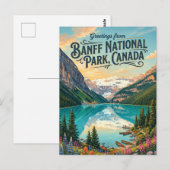 Carte Postale Parc national Banff Canada (Devant / Derrière)