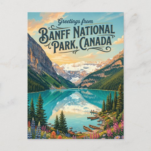 Carte Postale Parc national Banff Canada (Devant)