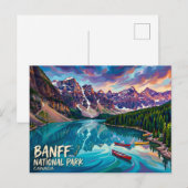 Carte Postale Parc national Banff Canada (Devant / Derrière)