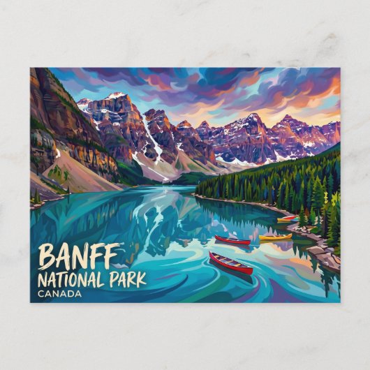 Carte Postale Parc national Banff Canada (Devant)