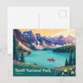 Carte Postale Parc national Banff Canada (Devant / Derrière)