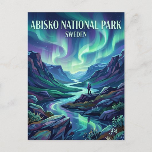 Carte Postale PARC NATIONAL D'ABISKO Suède (Devant)