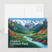 Carte Postale Parc national d'Alaniya Russie (Devant / Derrière)