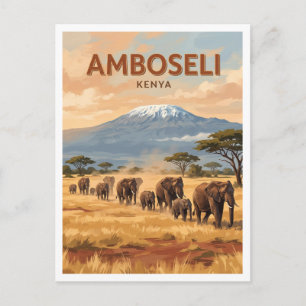 Carte Postale Parc national d'Amboseli Kimana Kenya