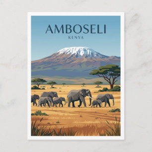 Carte Postale Parc national d'Amboseli Kimana Kenya Voyage