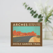 Carte Postale Parc national d'Arches Utah sentier de Devils Gard (Debout devant)