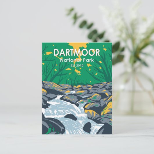 Carte Postale Parc national Dartmoor Becky Falls Angleterre (Debout devant)